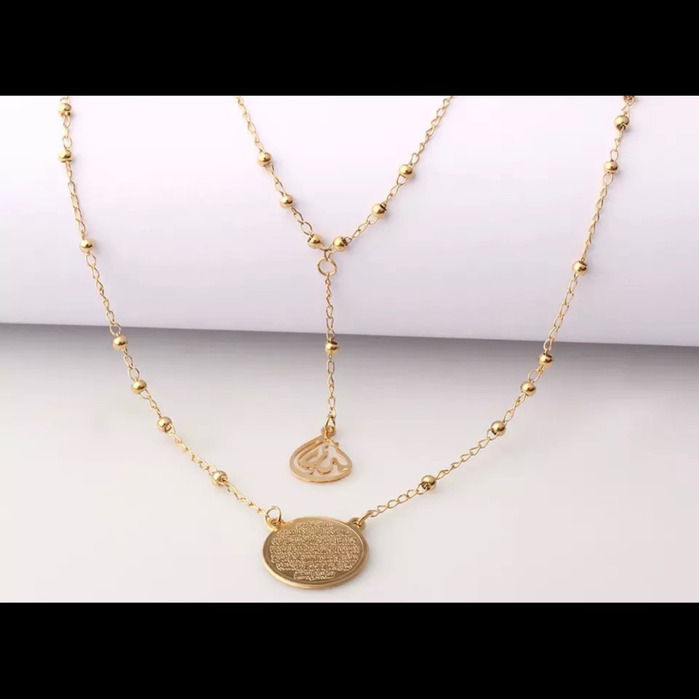 Islam Medal Pendant Necklace in Stainless Steel